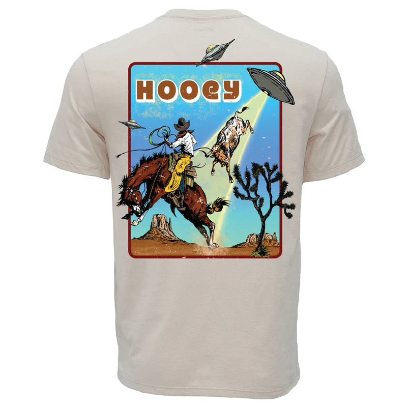 Men's Hooey "Space Rustler" Cream with Space Cowboy T-shirt HT2677CR