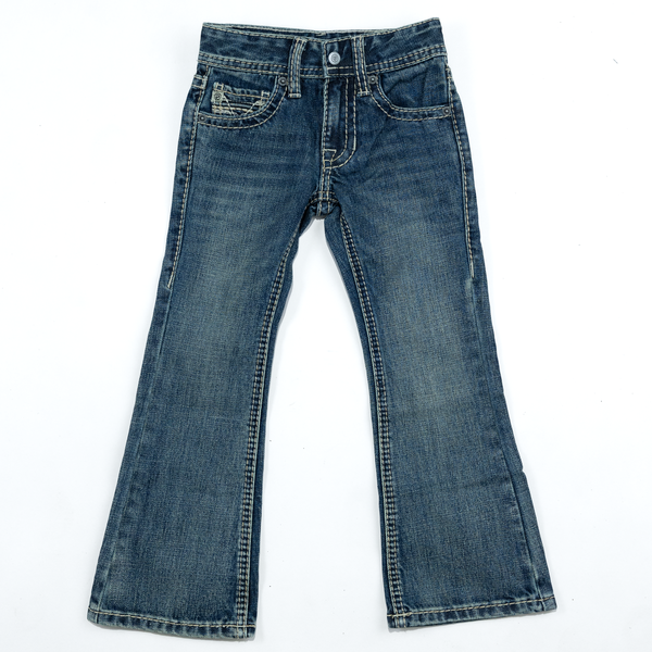Boy's Rock & Roll Denim Two Tone Bootcut Jeans BB0BD07421 - Crazy House Western Wear