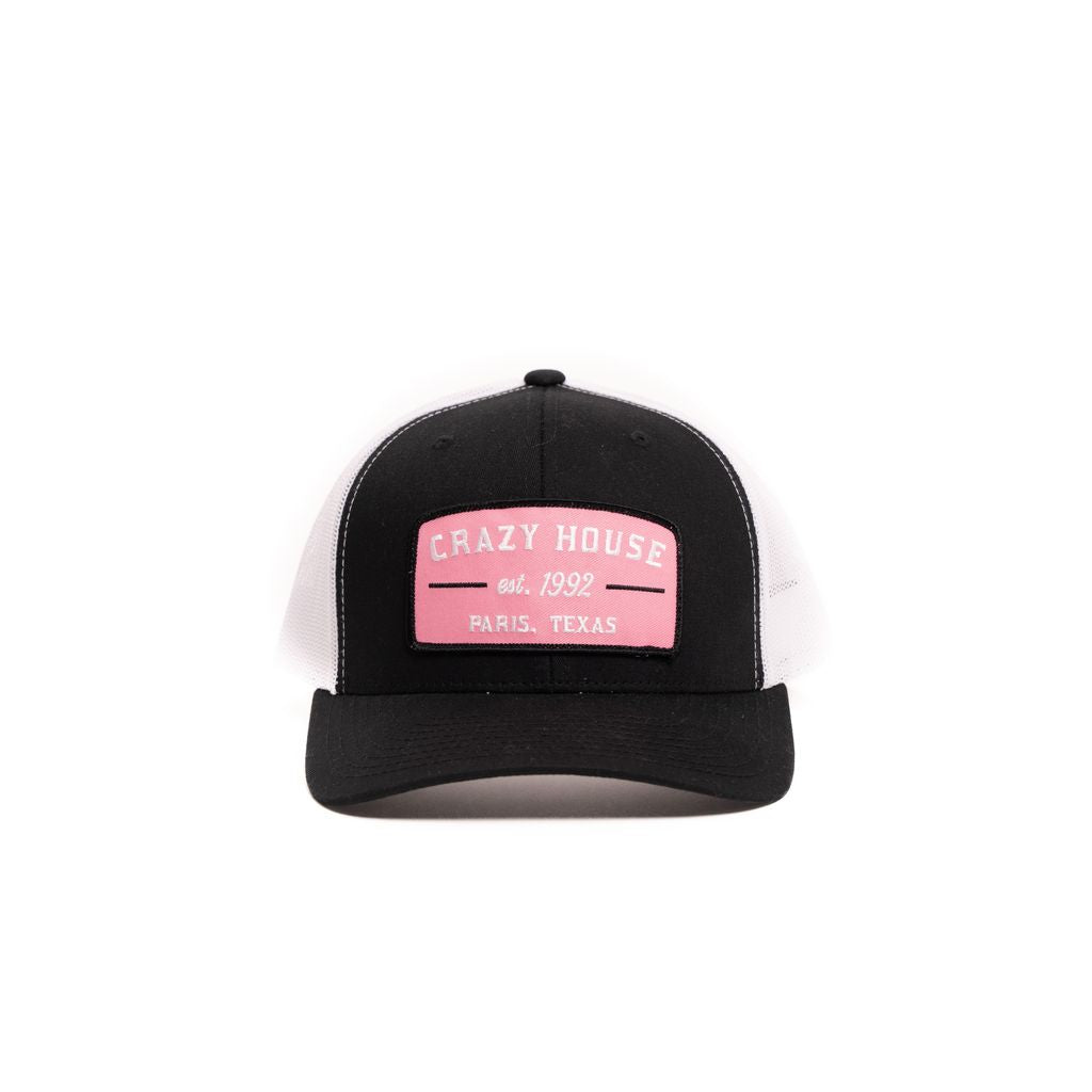 Crazy House Unisex Black and White Cap with est 1992 Patch - Crazy House Western Wear