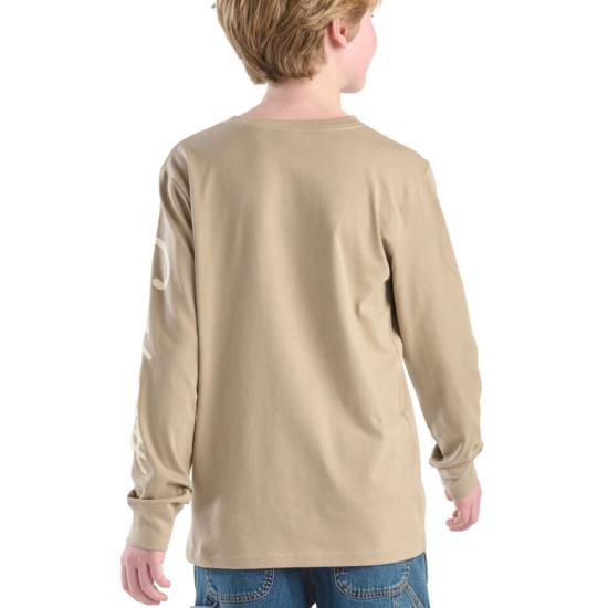 Boy's Carhartt Long Sleeve Duck "C" T-shirt CA6754-D204