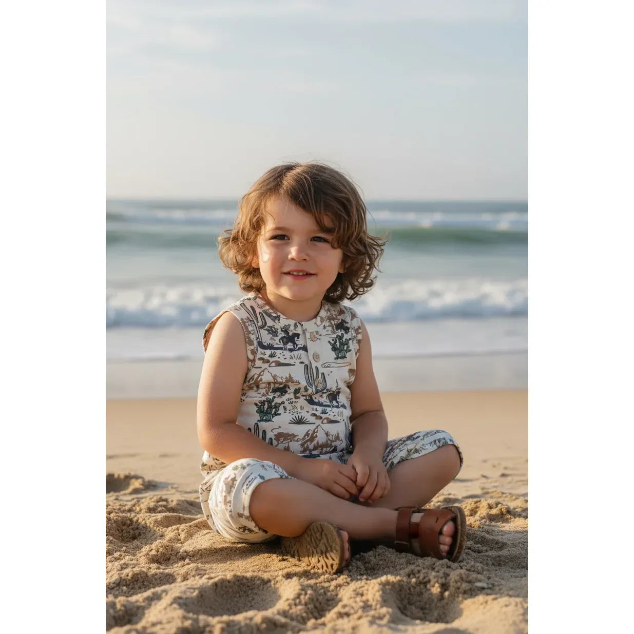 Infant Desert Cowboy Sleeveless Romper TF-1253I-DC