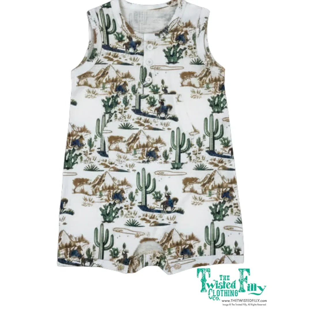 Infant Desert Cowboy Sleeveless Romper TF-1253I-DC