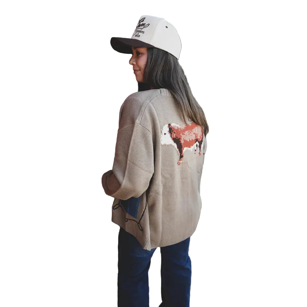 Women's TwoFly Cattle Babe Cardigan Sweater