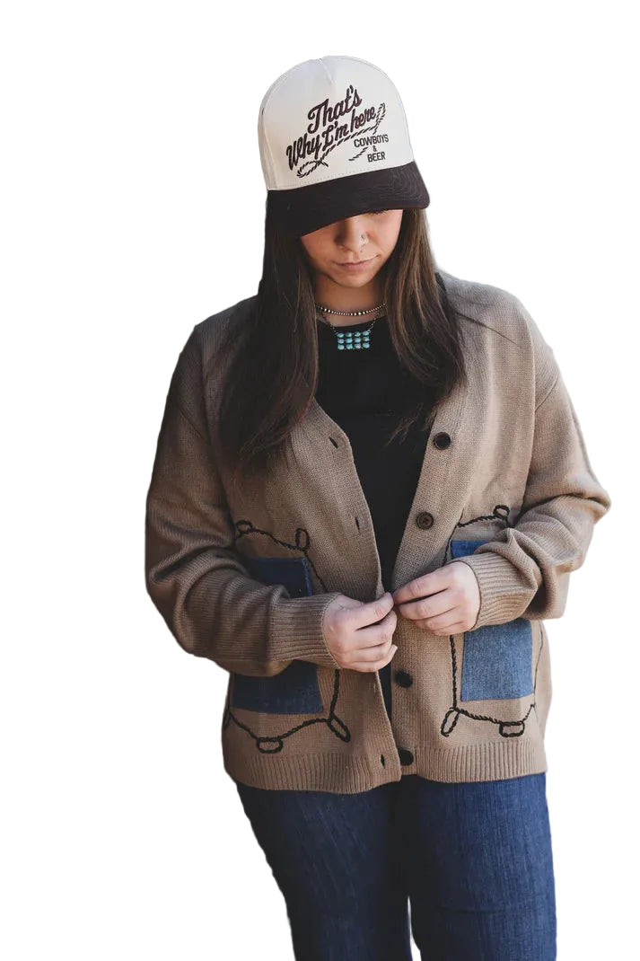 Women's TwoFly Cattle Babe Cardigan Sweater