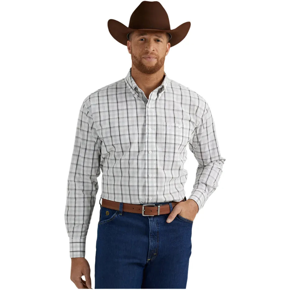 Men's Wrangler® George Strait Collection Long Sleeve Shirt 112344886 - Crazy House Western Wear