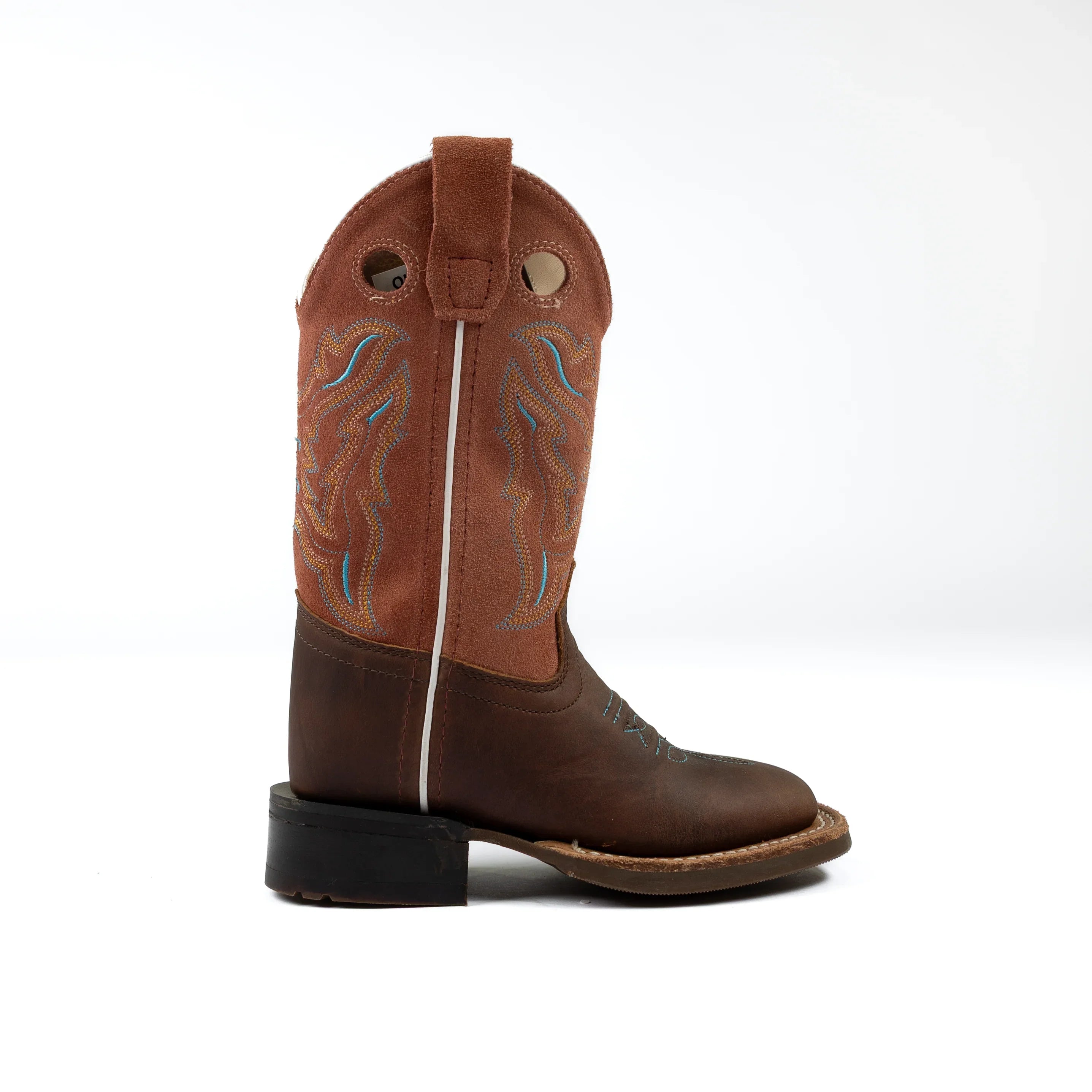 Kid's Old West Brown Cowhide Boot BSC1943