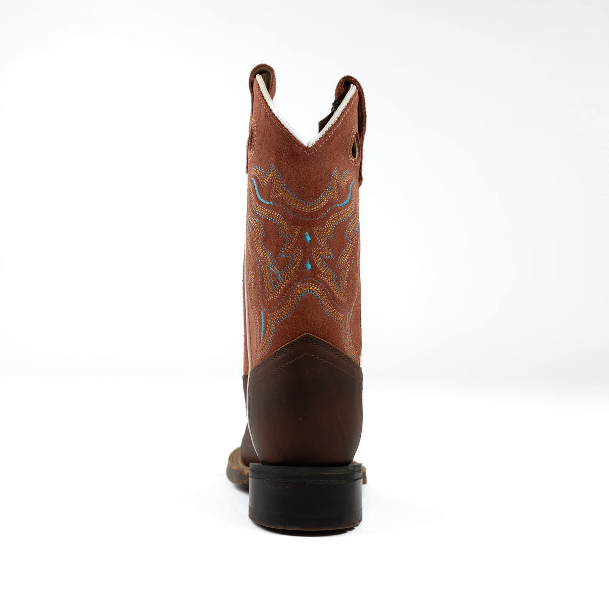 Kid's Old West Brown Cowhide Boot BSC1943