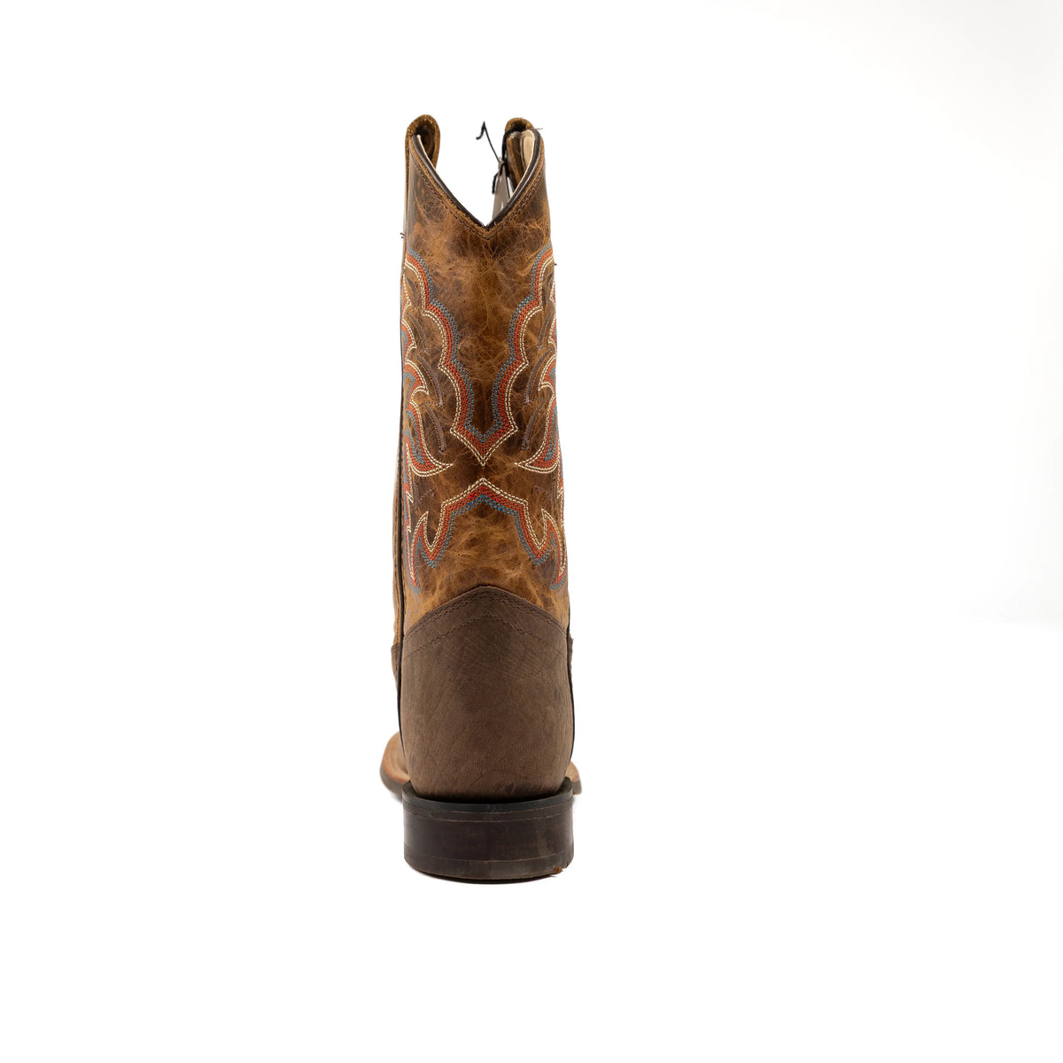 Kid's Old West Brown Natural Cowhide Boot BSC1955