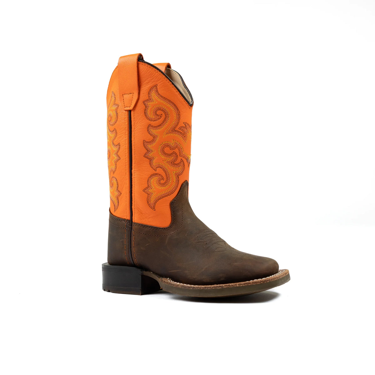 Kid's Old West Brown Smooth Cowhide Boots BSC1867