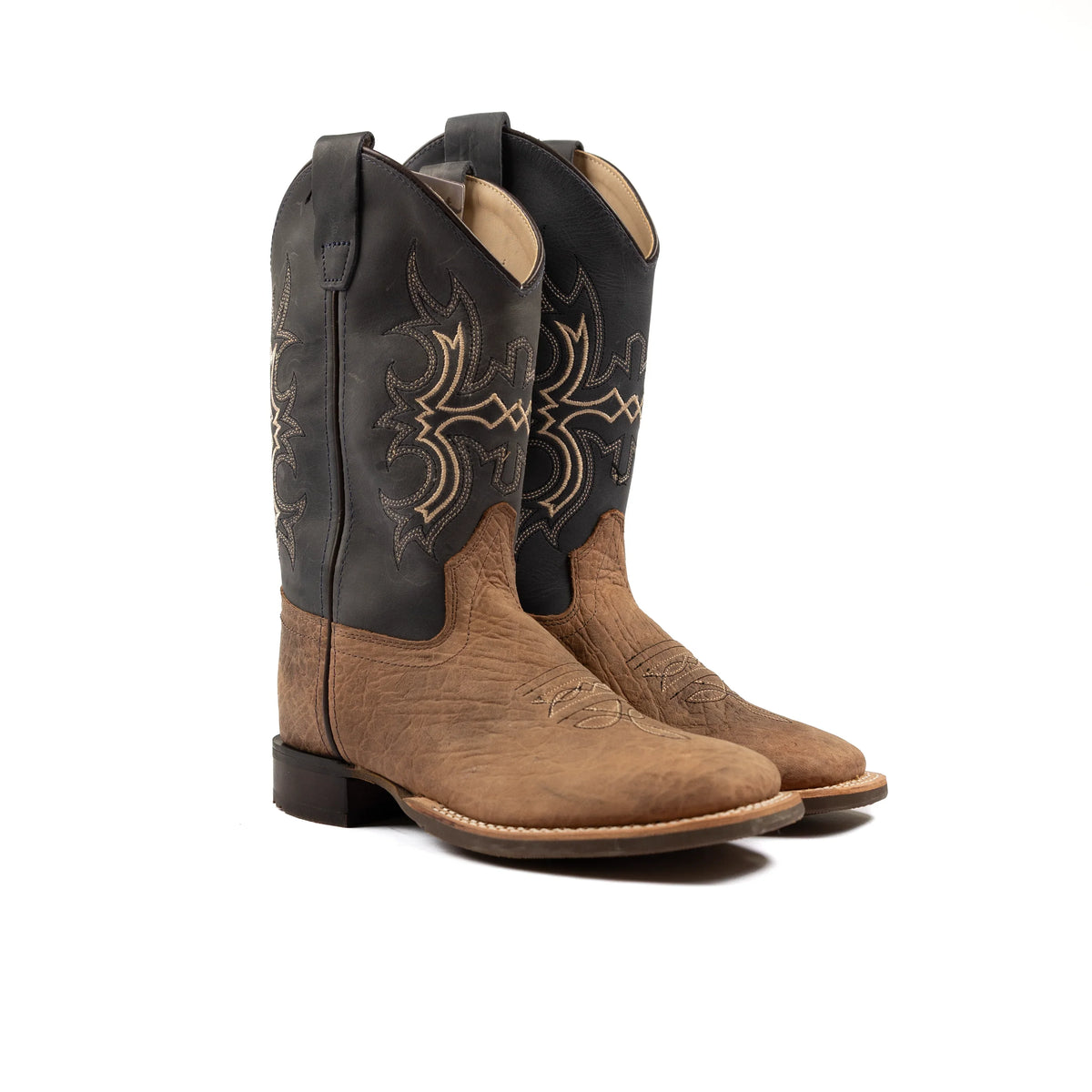 Kid's Old West Natural Cowhide Boot BSC1970