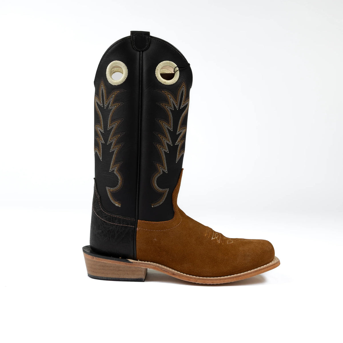 Kid's Old West Tan Roughout Boots 8209