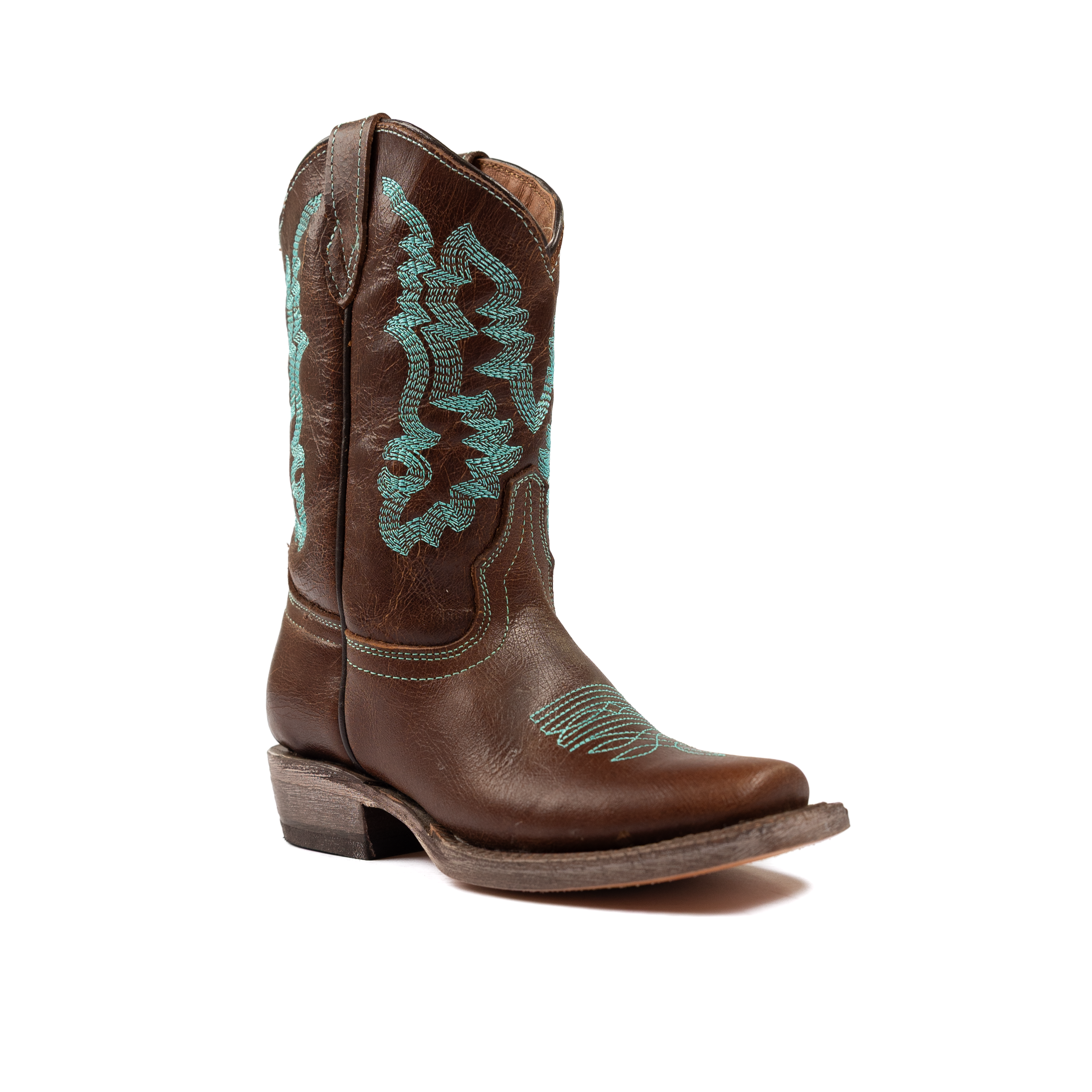 Kid's Tanner Mark Brown Cowhide Boots TMG205131