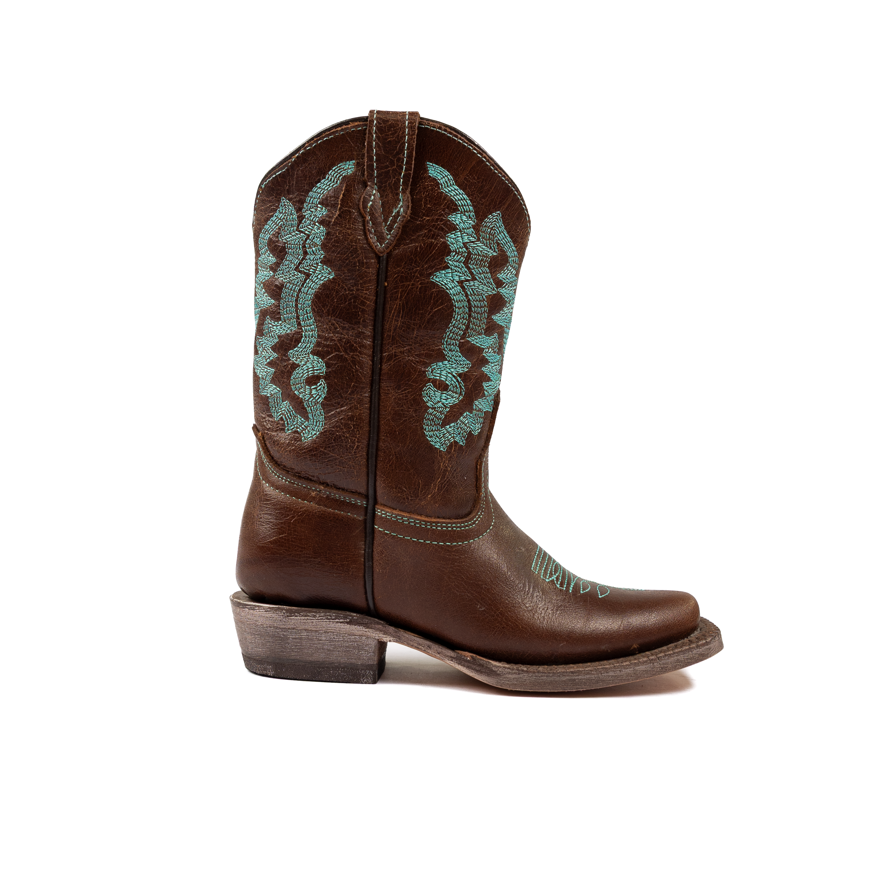 Kid's Tanner Mark Brown Cowhide Boots TMG205131