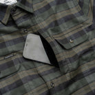 Men's Poncho "The Kodiak" The Green Plaid Long Sleeve Shirt