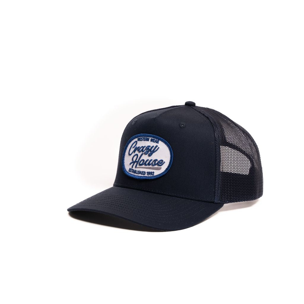 Crazy House Unisex Navy Mesh Snapback With est 1992 Patch - Crazy House Western Wear