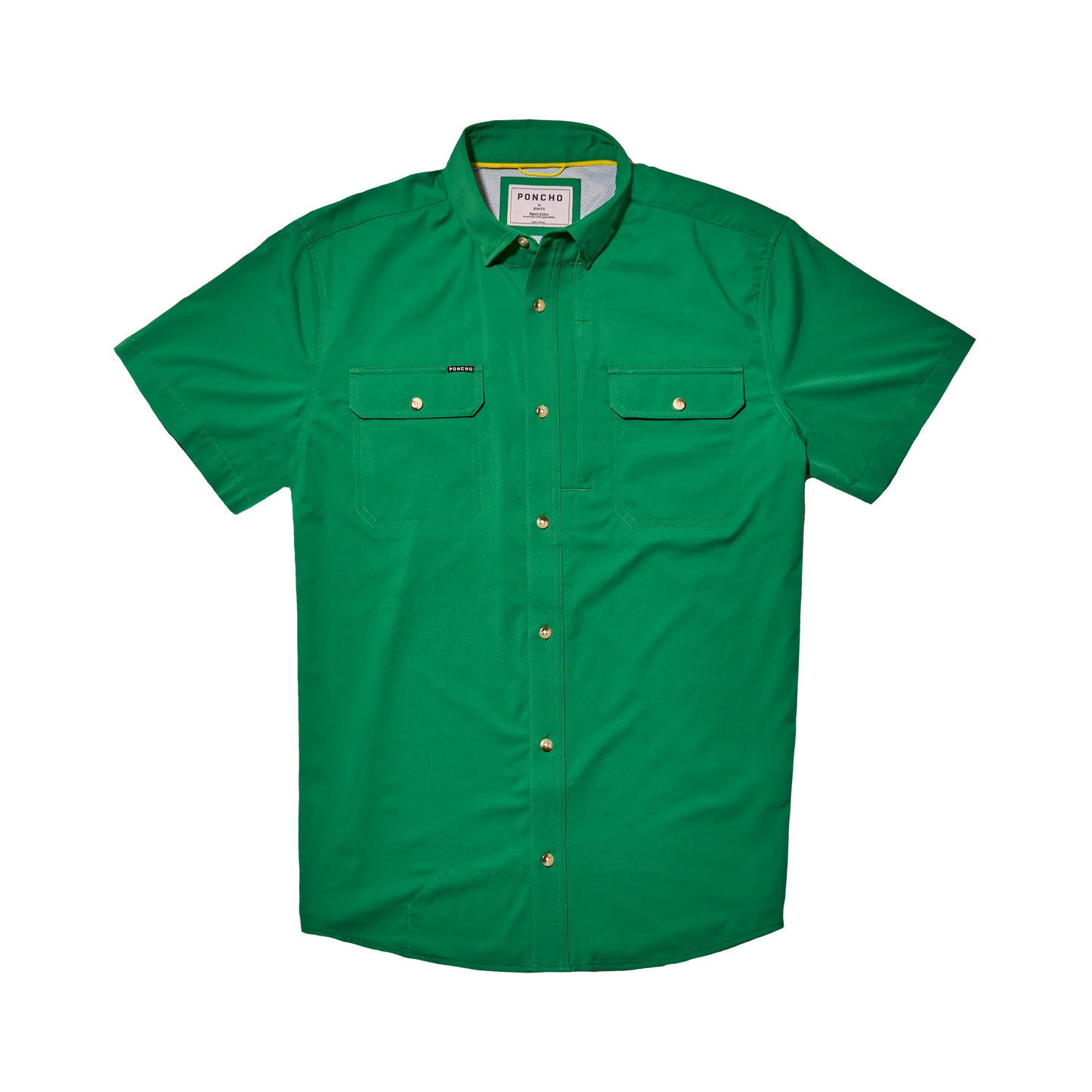 Men's Poncho "The Magnolia" Short Sleeve Button Up Shirt
