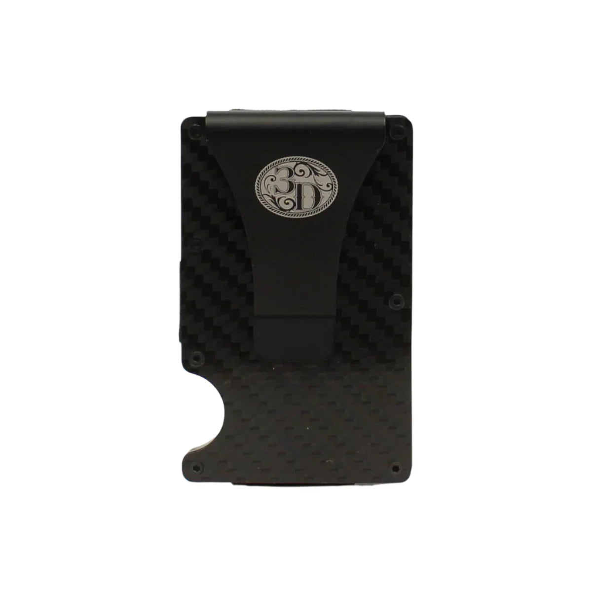 Men's 3D Black Carbon Fiber and Stainless Steel Smart Wallet D250002301 - Crazy House Western Wear