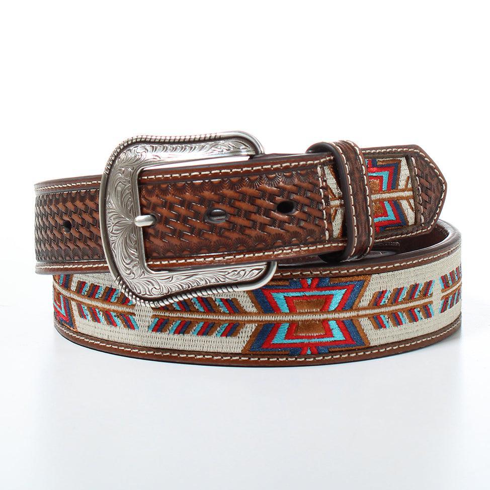 Men's 3D Western Aztec Print Belt D100013702 - Crazy House Western Wear