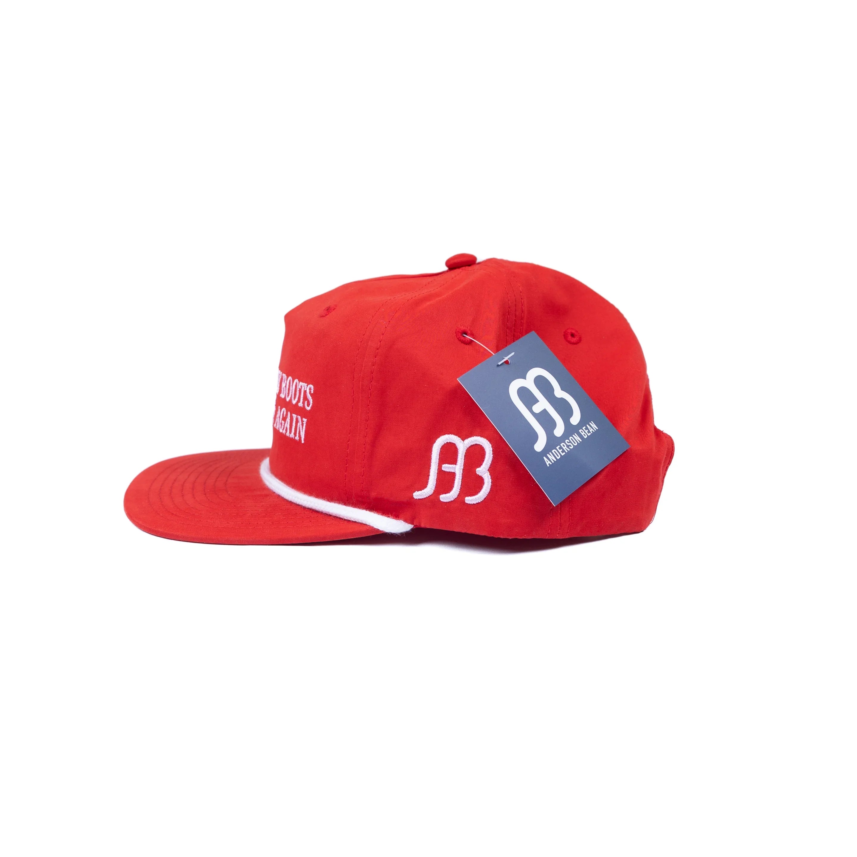 Men's Anderson Bean Red "Make Cowboy Boots In America Again" Cap