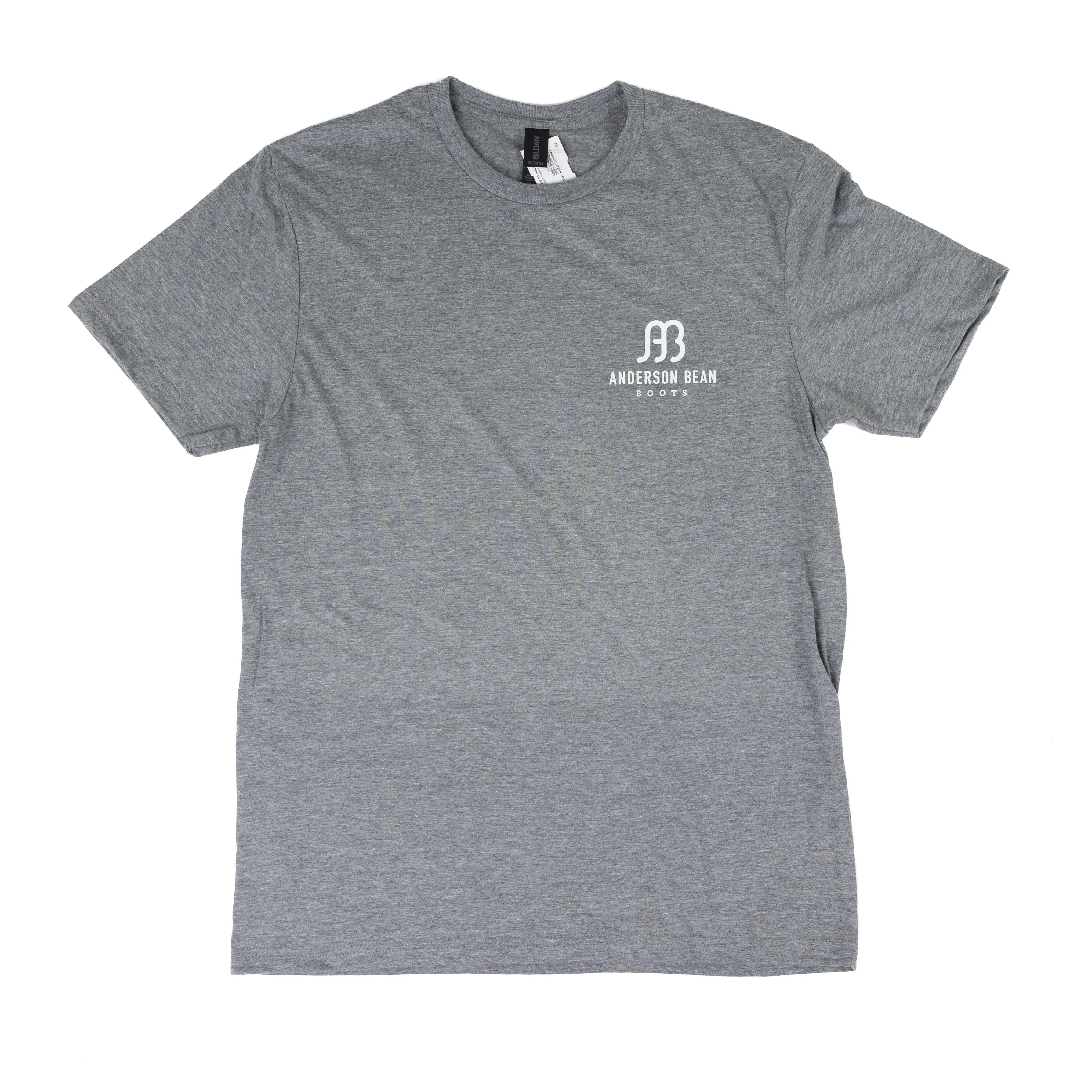 Men's Anderson Bean Short Sleeve Gray Red/White/Blue T-shirt
