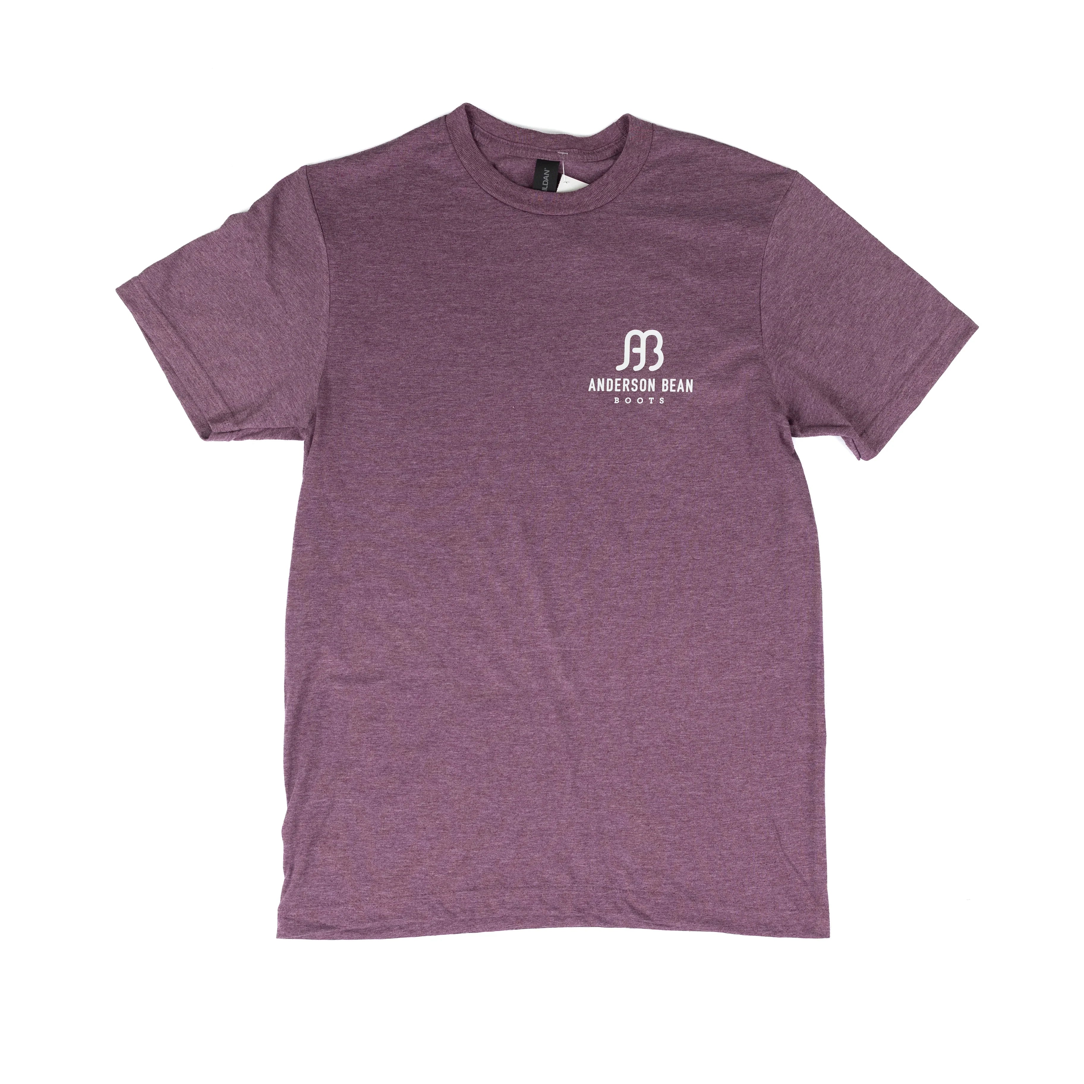 Men's Anderson Bean Short Sleeve Maroon "Good Boots No Bull" T-shirt