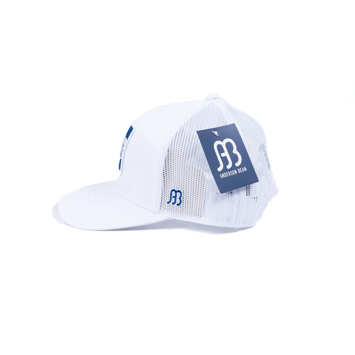 Men's Anderson Bean White Mesh Snapback "No Cowboy's In China" Cap