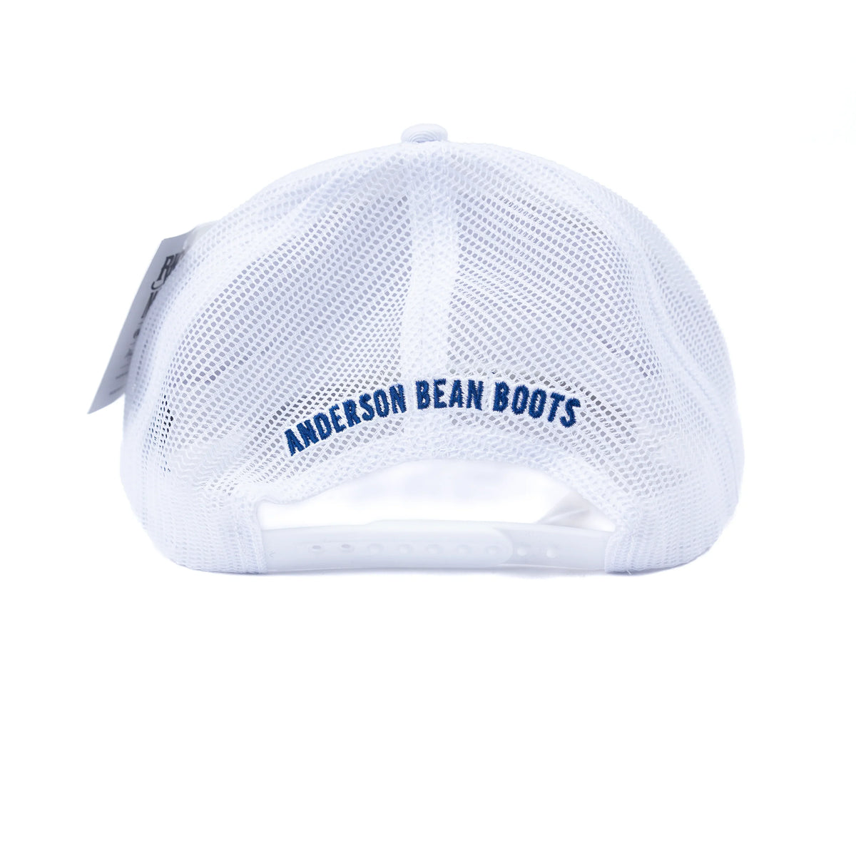 Men's Anderson Bean White Mesh Snapback "No Cowboy's In China" Cap