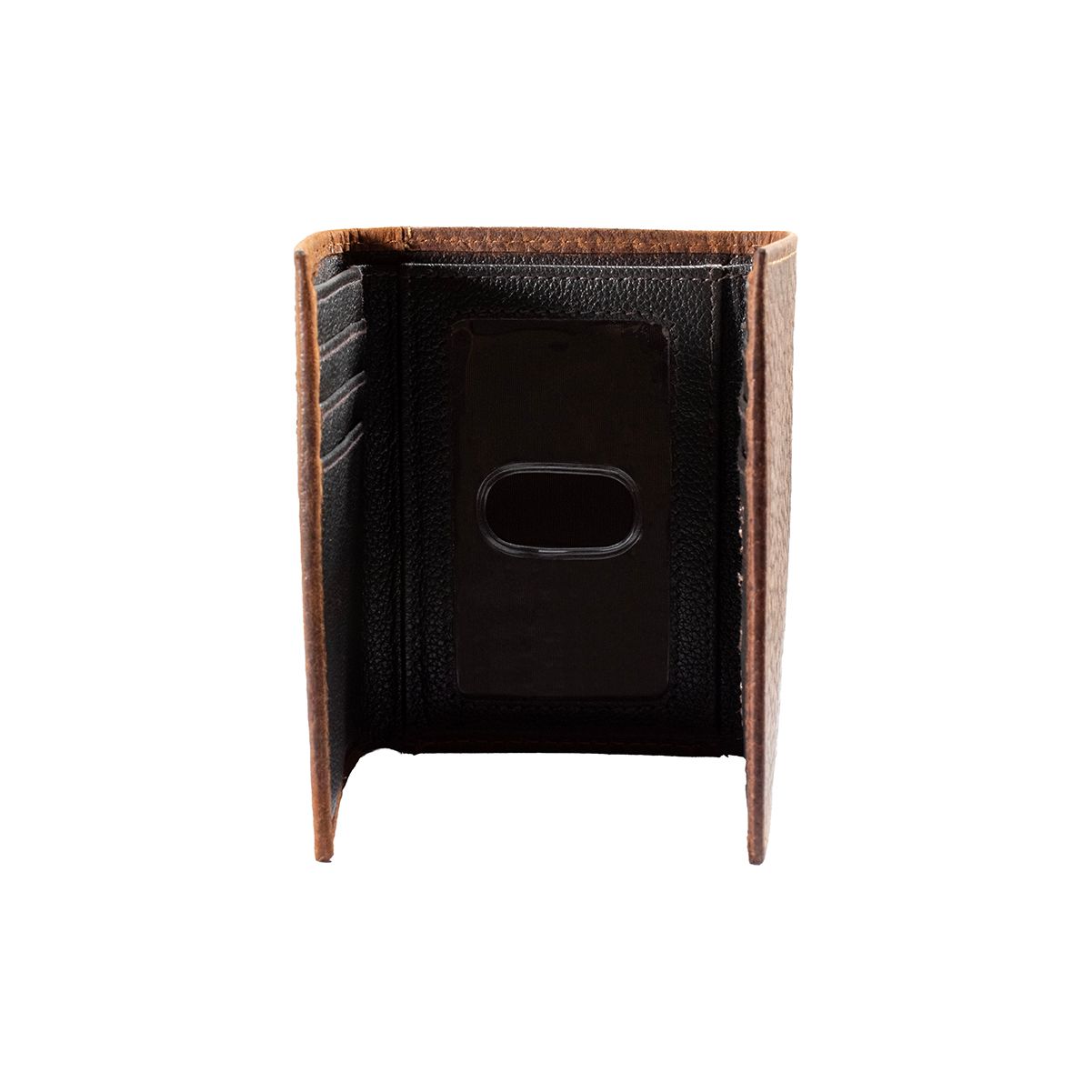 Men's Ariat 100% Leather Brown Trifold Style Wallet A3563402