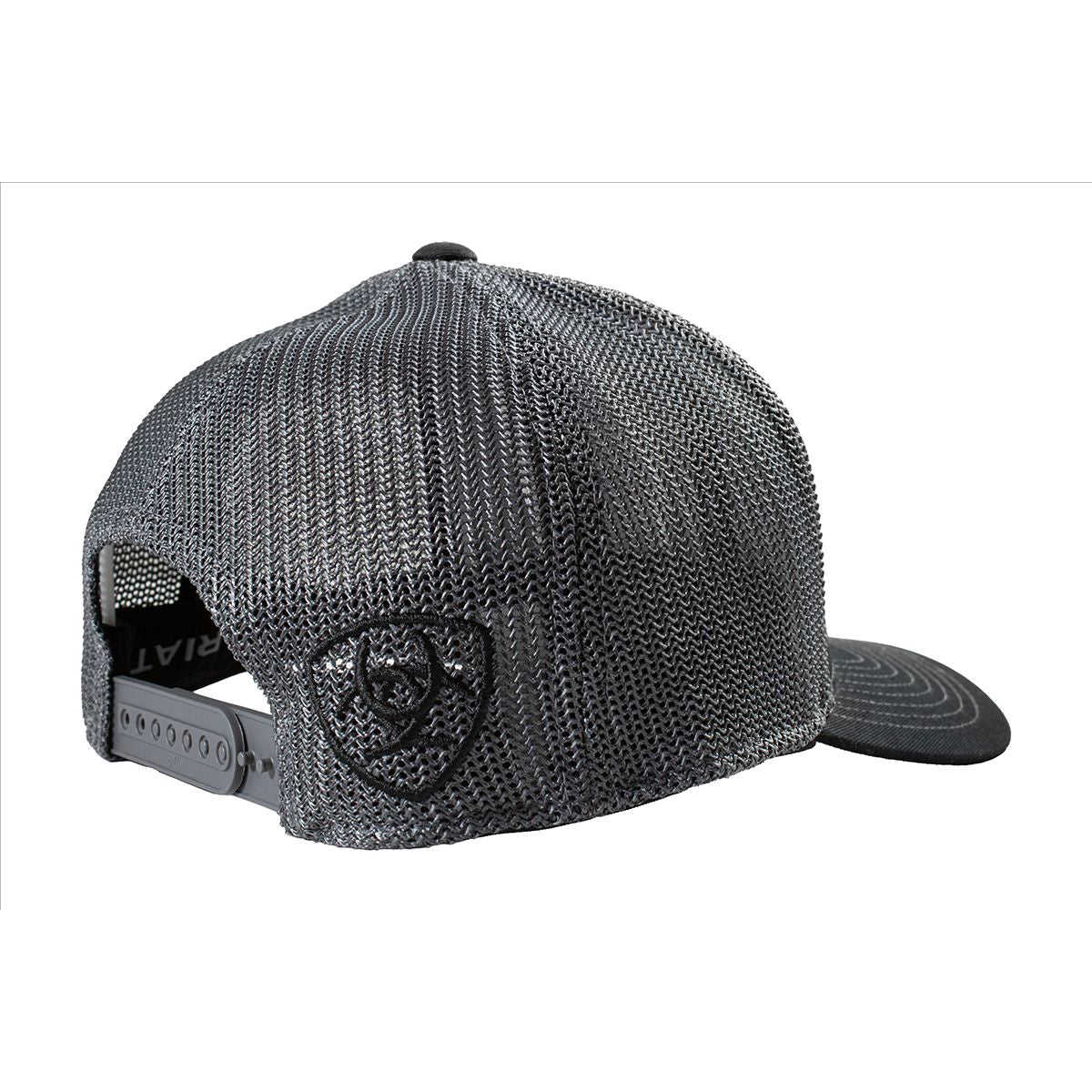 Men's Ariat Black Mesh Cap with Stitching 1597501