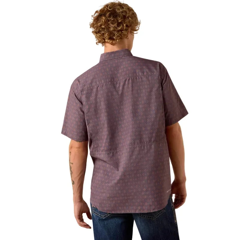 Men's Ariat Black Printed VentTEK Outbound Classic Fit Shirt 10073428