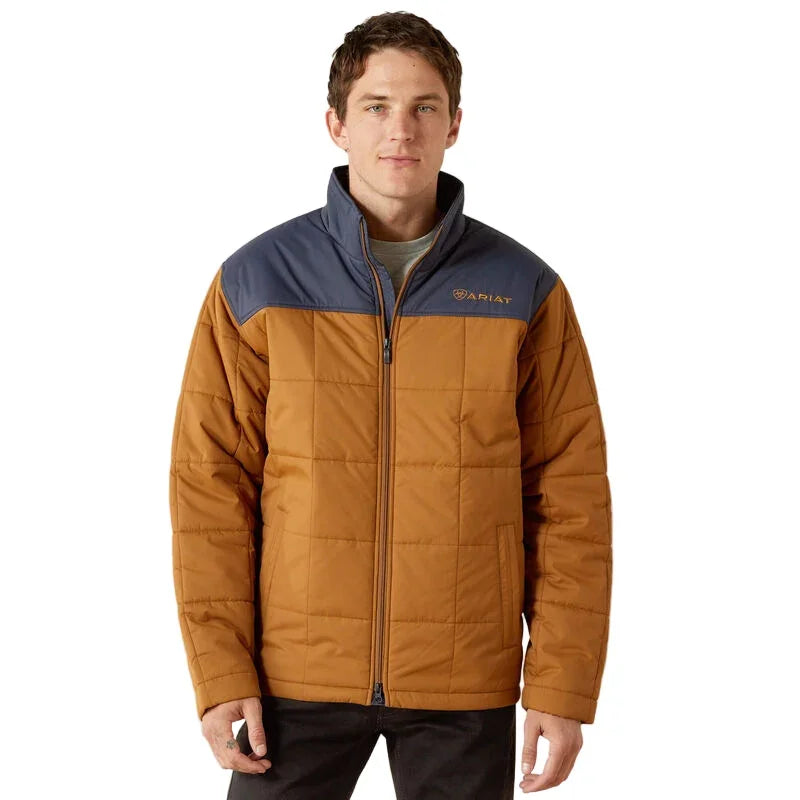Men's Ariat Blue and Khaki Crius Insulated Jacket 10062548