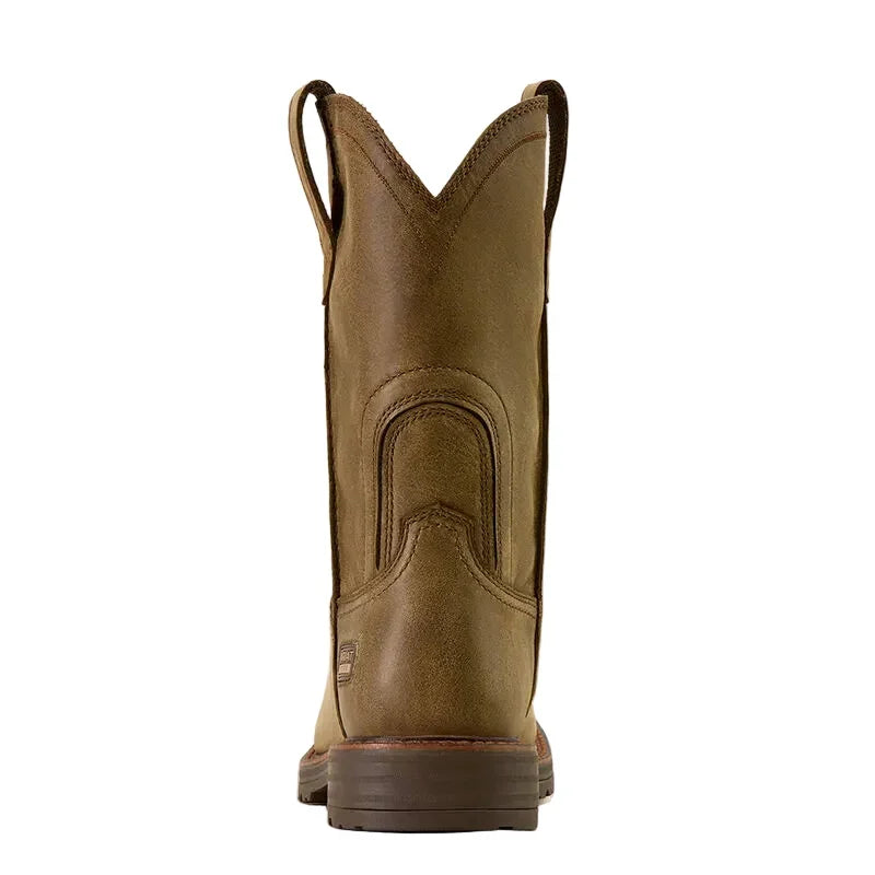 Men's Ariat Brown Bomber Activator Wide Square Toe Steel Toe Work Boot 10074291