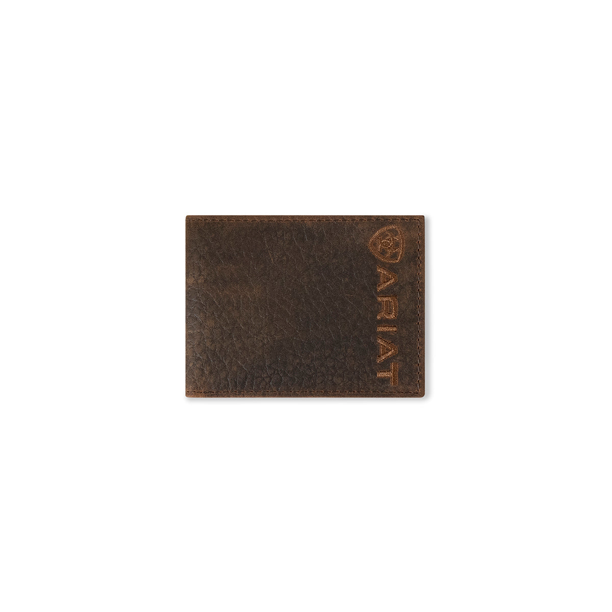 Men's Ariat Brown Bull Hide Leather Wallet A3554502 - Crazy House Western Wear