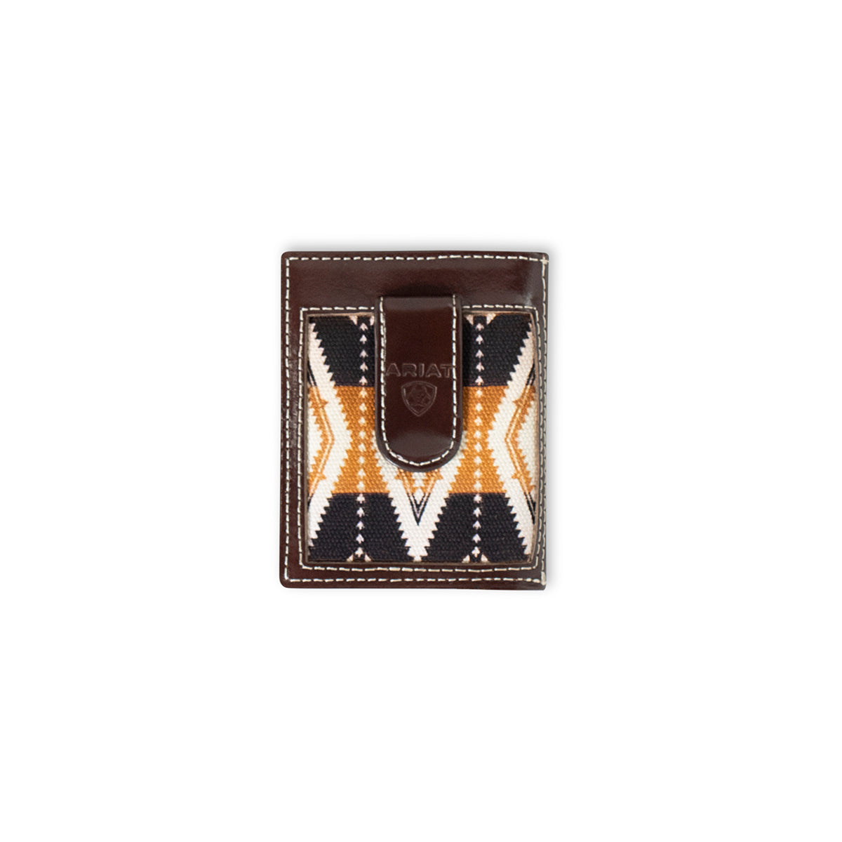Men's Ariat Brown Money Clip Style Wallet A3559602 - Crazy House Western Wear