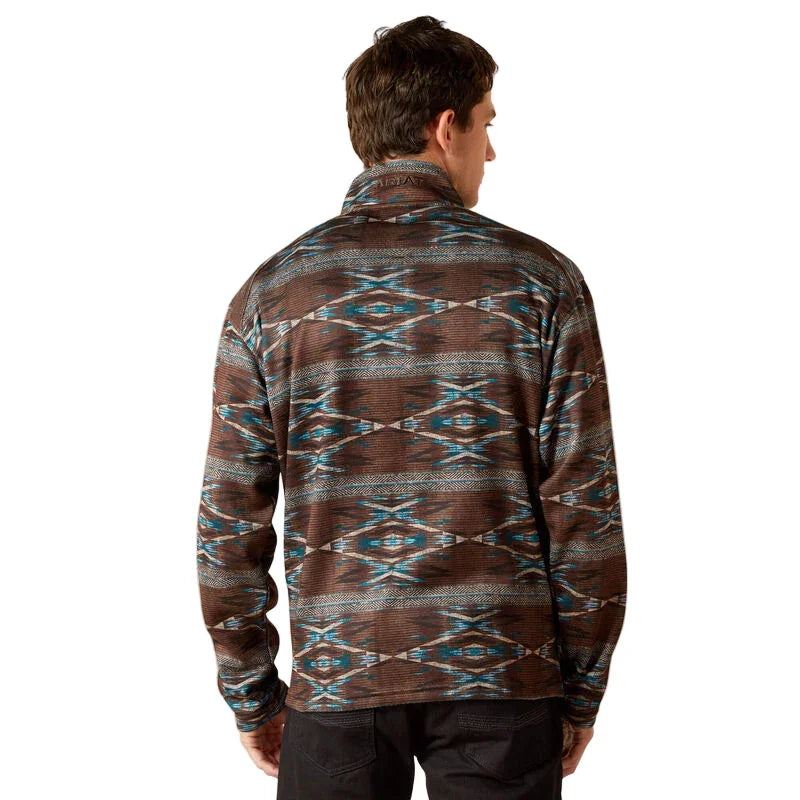 Men's Ariat Caldwell Logo 1/4 Zip Sweater 10062620
