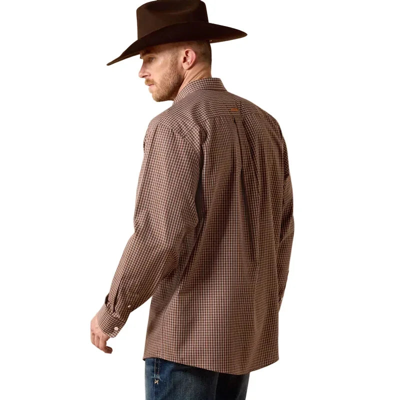 Men's Ariat Chesnutt Plaid Wrinkle Free Coen Classic Fit Shirt 10071742