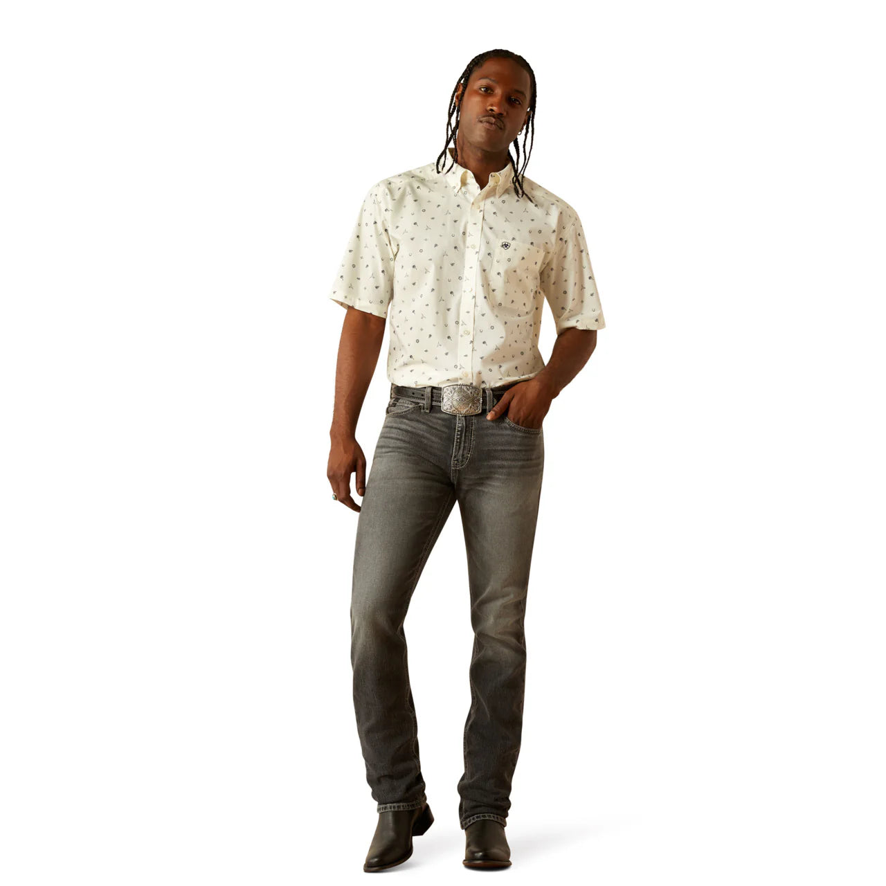Men's Ariat Colter Classic Fit Shirt 10054818 - Crazy House Western Wear