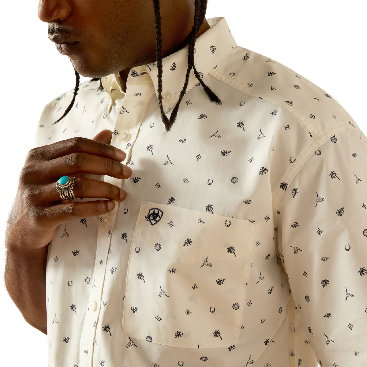 Men's Ariat Colter Classic Fit Shirt 10054818 - Crazy House Western Wear