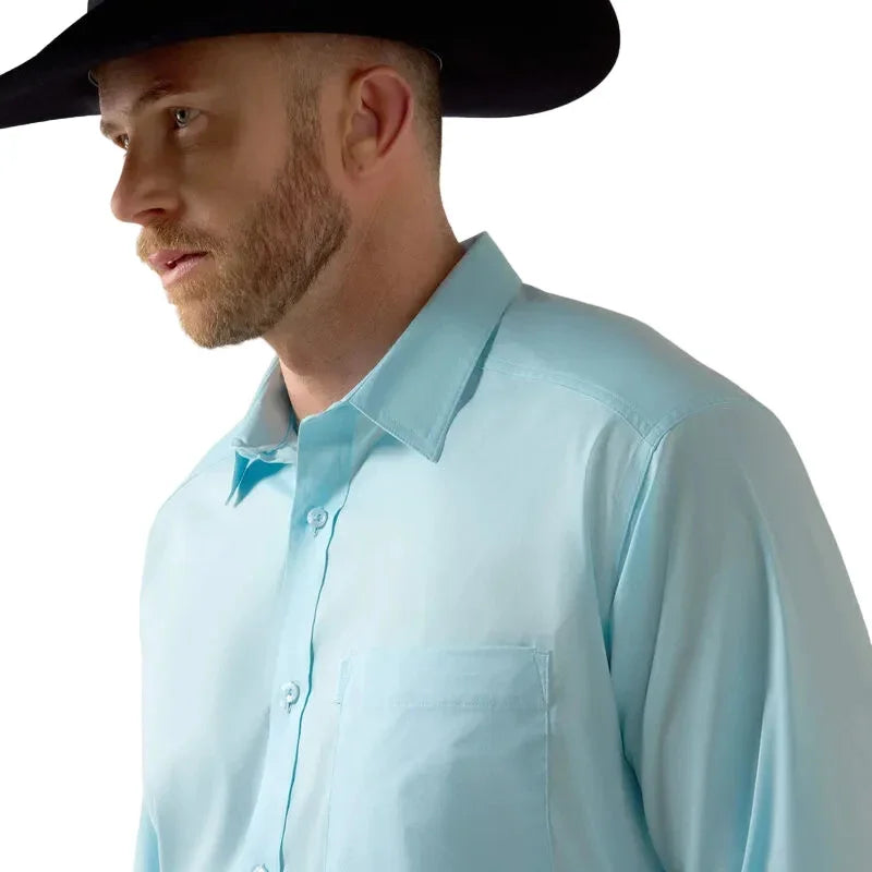 Men's Ariat Crystal Blue Everything Classic Fit Shirt 10072735