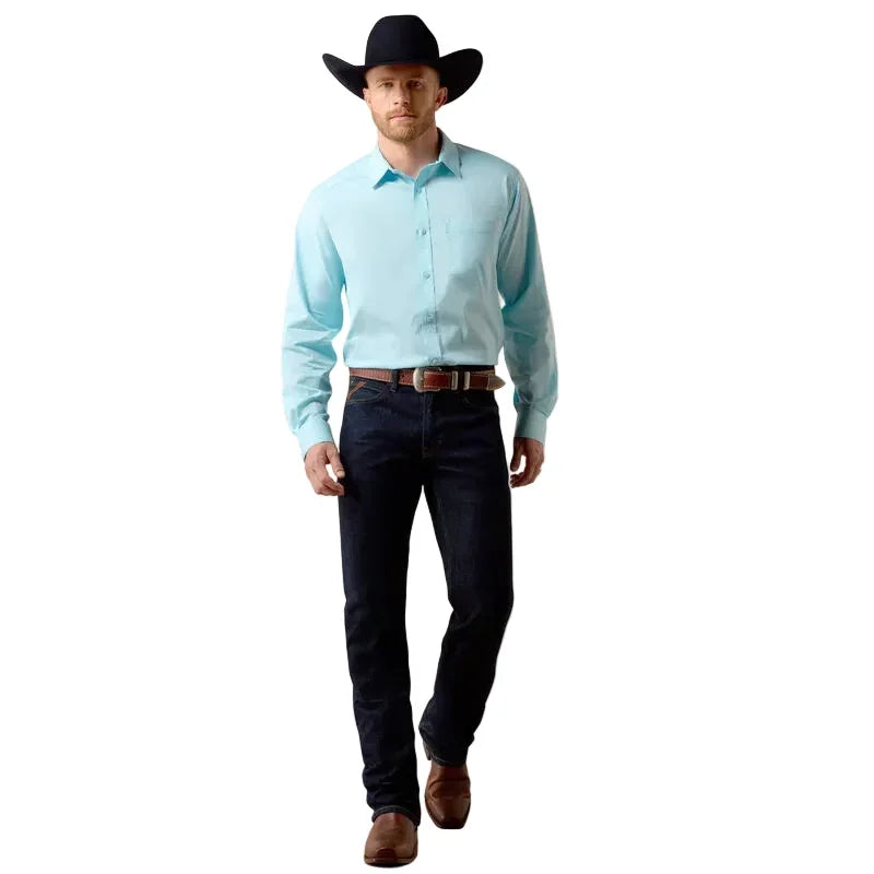 Men's Ariat Crystal Blue Everything Classic Fit Shirt 10072735