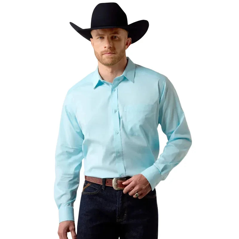 Men's Ariat Crystal Blue Everything Classic Fit Shirt 10072735