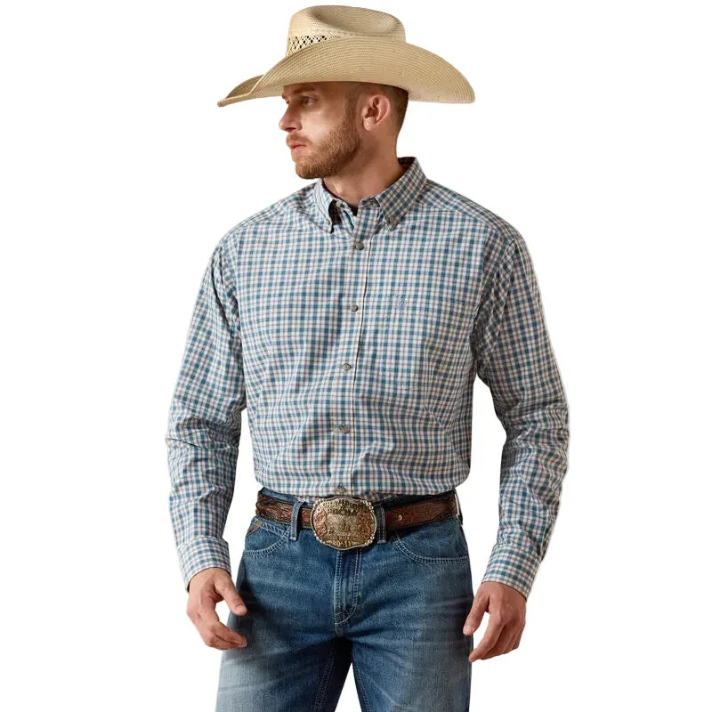 Men's Ariat Deep Dive Plaid Pro Series Truitt Classic Fit Shirt 10071583