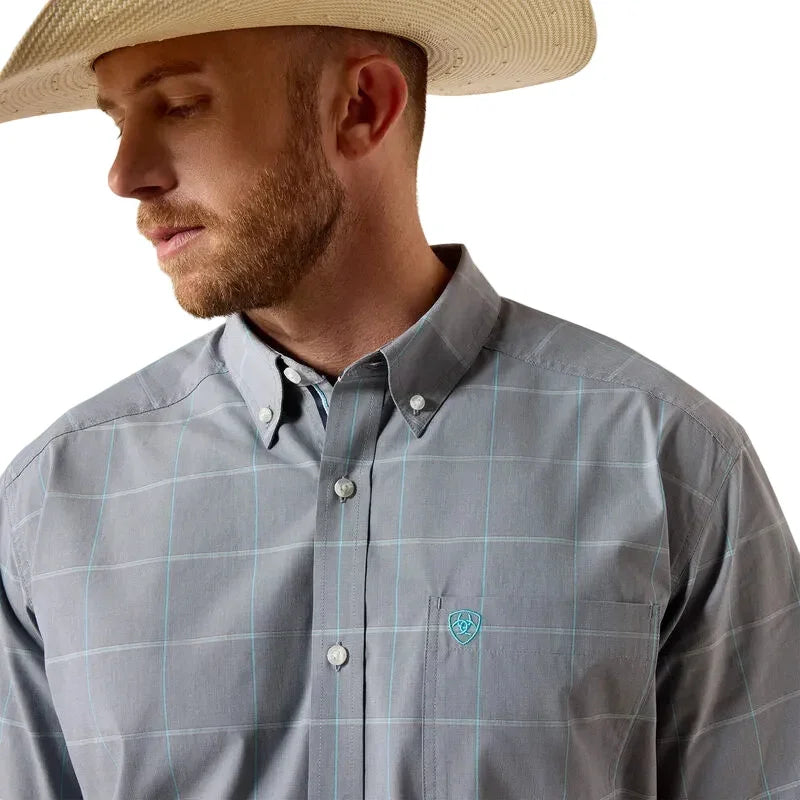 Men's Ariat Excalibur Plaid Pro Series Percie Classic Fit Shirt 10071615