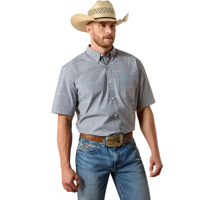 Men's Ariat Excalibur Plaid Pro Series Percie Classic Fit Shirt 10071615