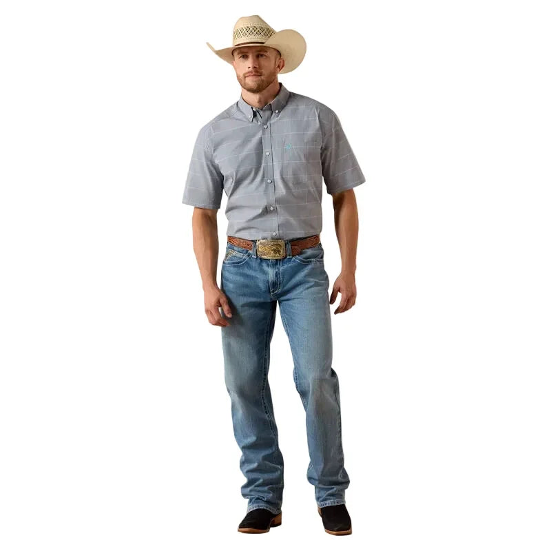 Men's Ariat Excalibur Plaid Pro Series Percie Classic Fit Shirt 10071615