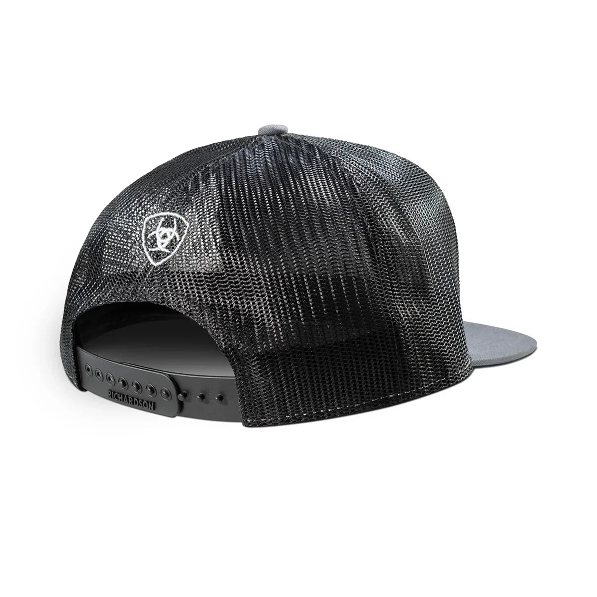Men's Ariat Gray Cap with Rubber Ariat Logo A300092706