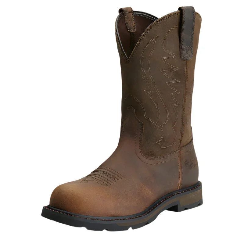 Men's Ariat Groundbreaker Steel Toe Work Boot 10" 10014241 - Crazy House Western Wear