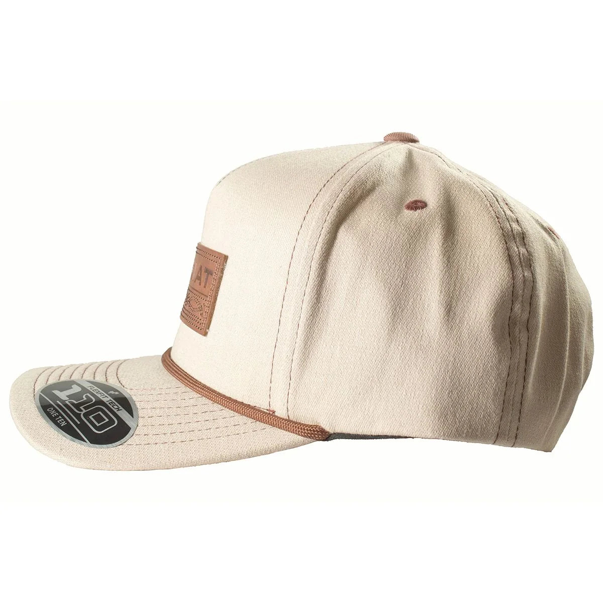 Men's Ariat Khaki Snapback Closure Cap with Patch A3000903146