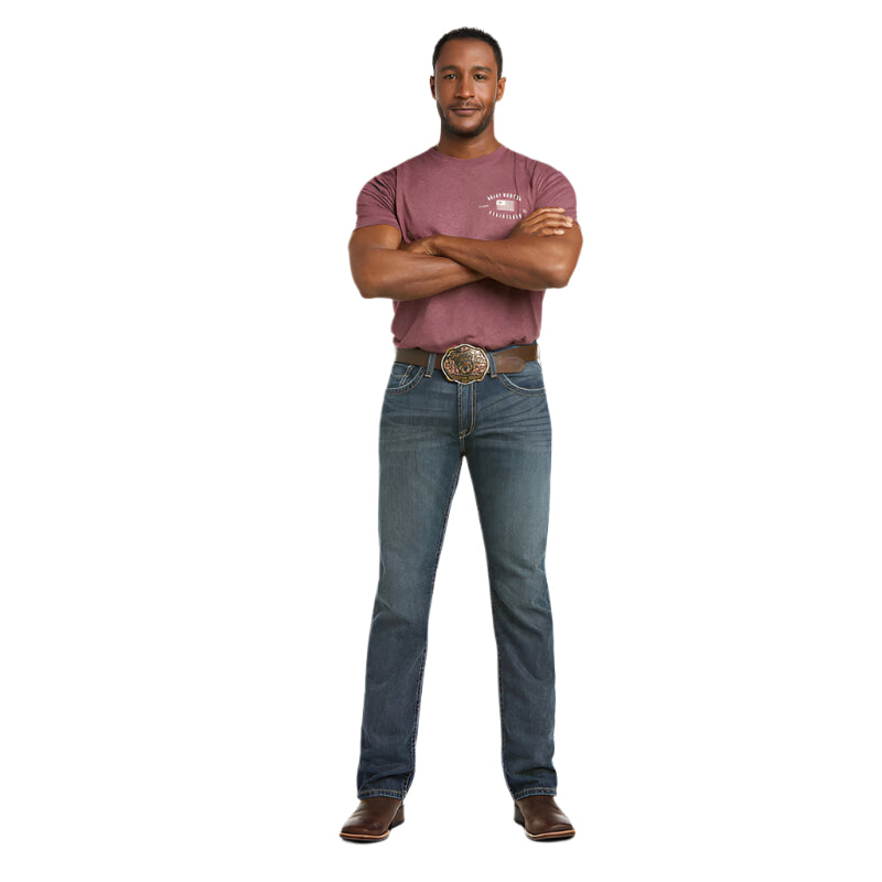 Men's Ariat M5 Slim Deadrun Stackable Straight Leg Jean 10010842 - Crazy House Western Wear