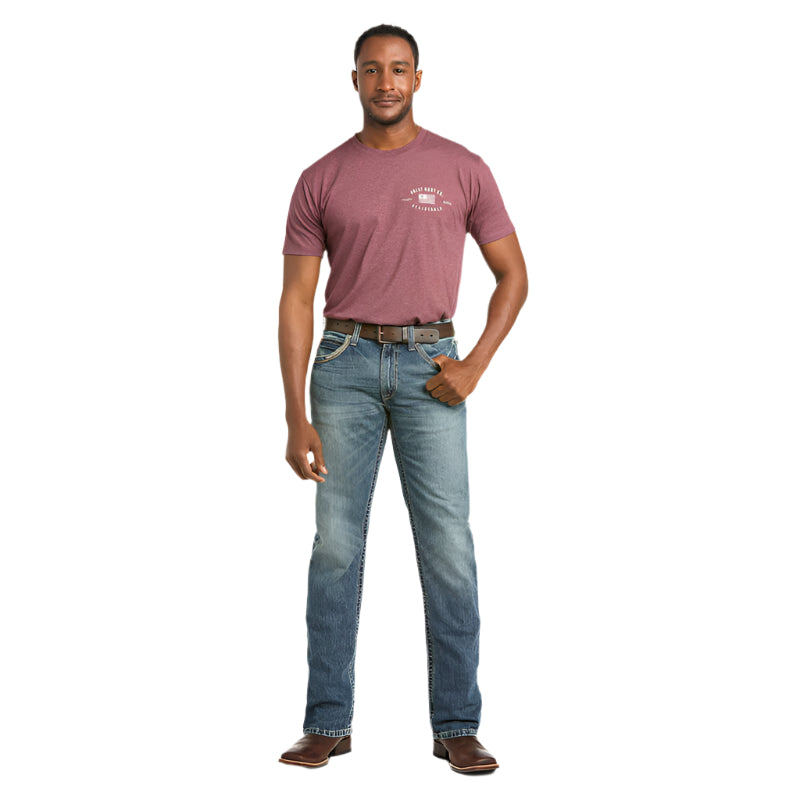 Men's Ariat M5 Slim Gambler Stackable Straight Leg Jean 10012703 - Crazy House Western Wear